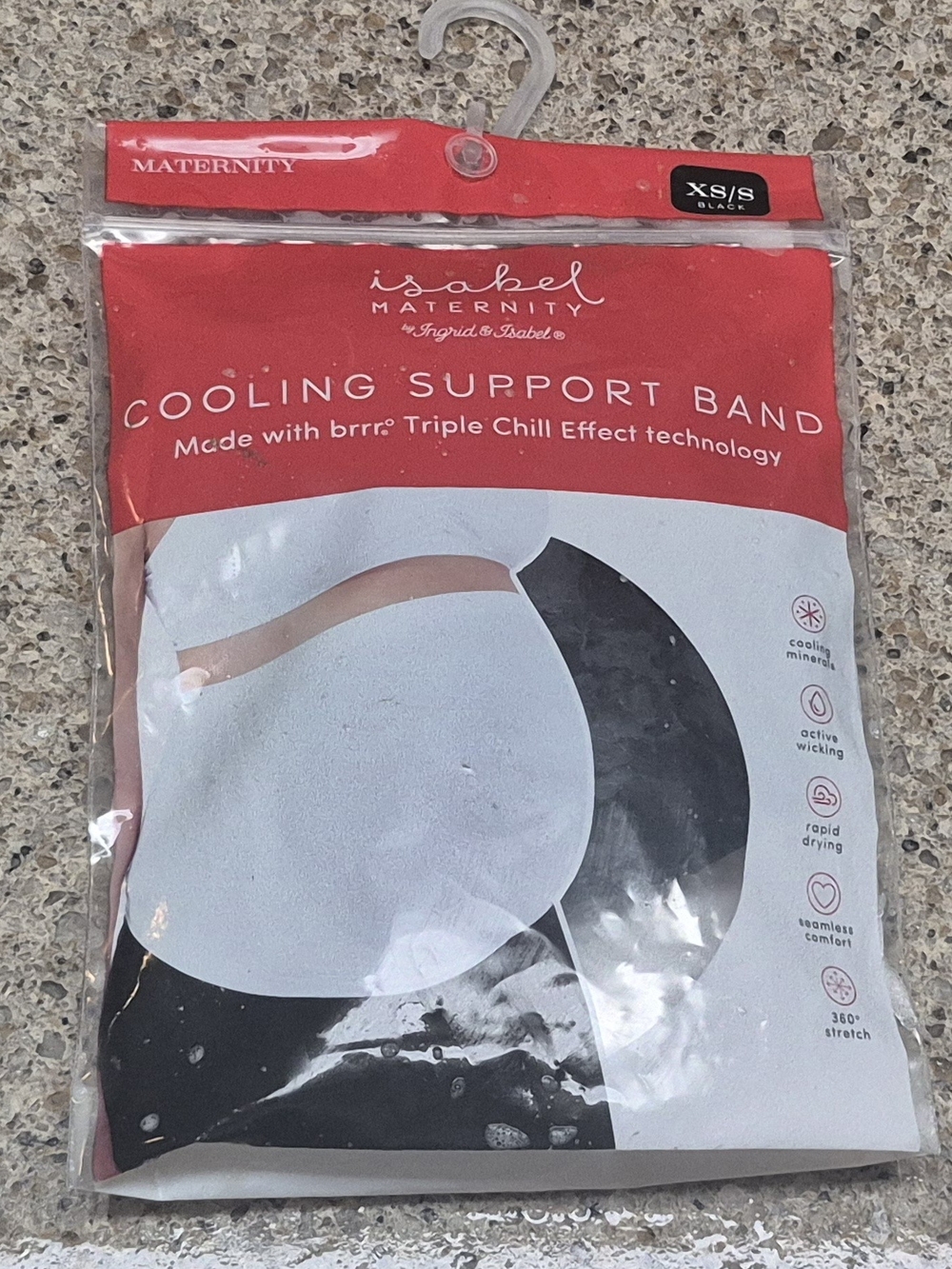 Isabel Maternity by Ingrid & Isabel Cooling Support Band Black Size XS/S NIP